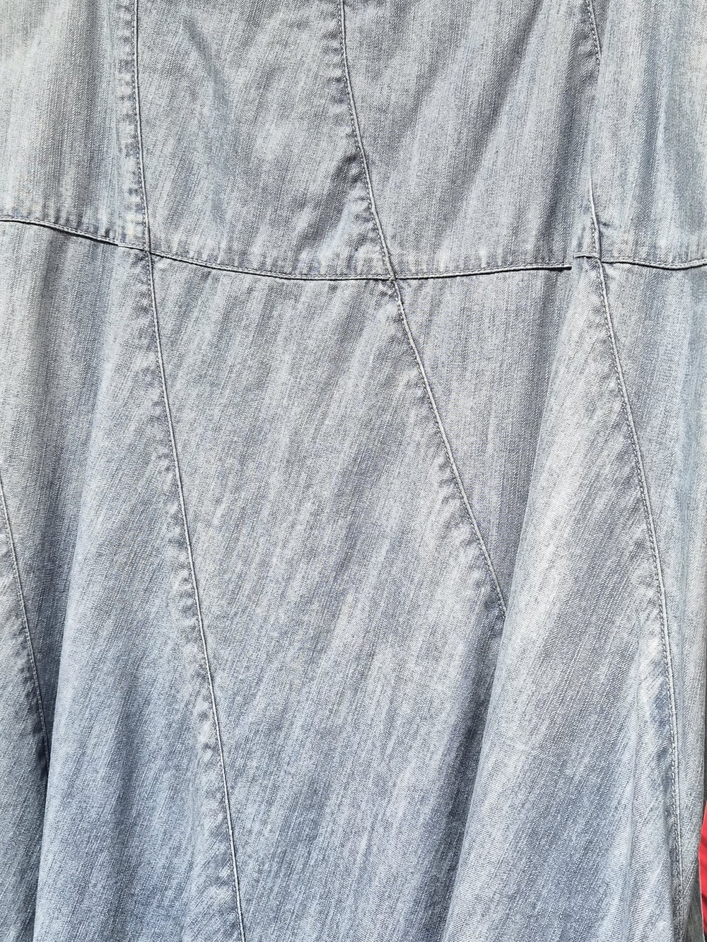 Level 99 Light Blue Side Zip Denim A Line Maxi Skirt Size 28 - Picture 3 of 6